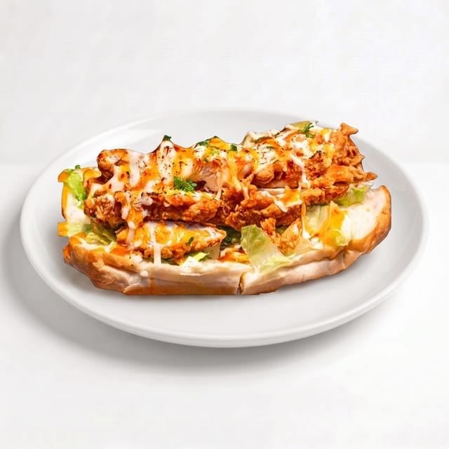 Fried Spicy Chicken Sandwich.