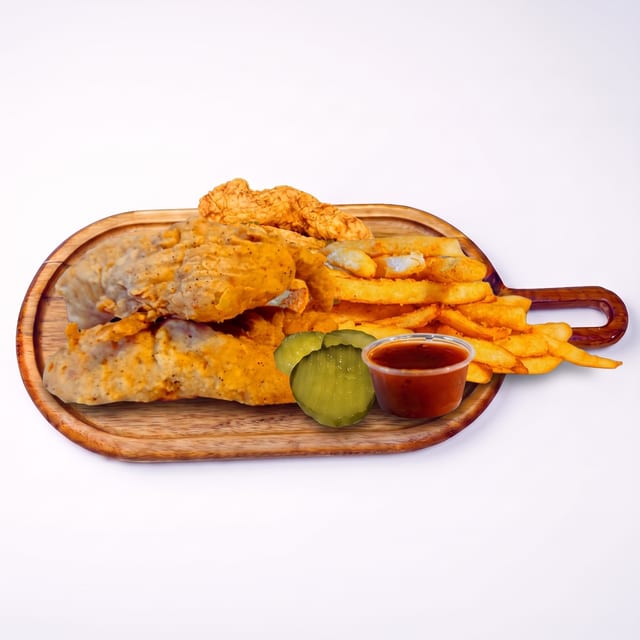 Chicken Tenders with Fries.