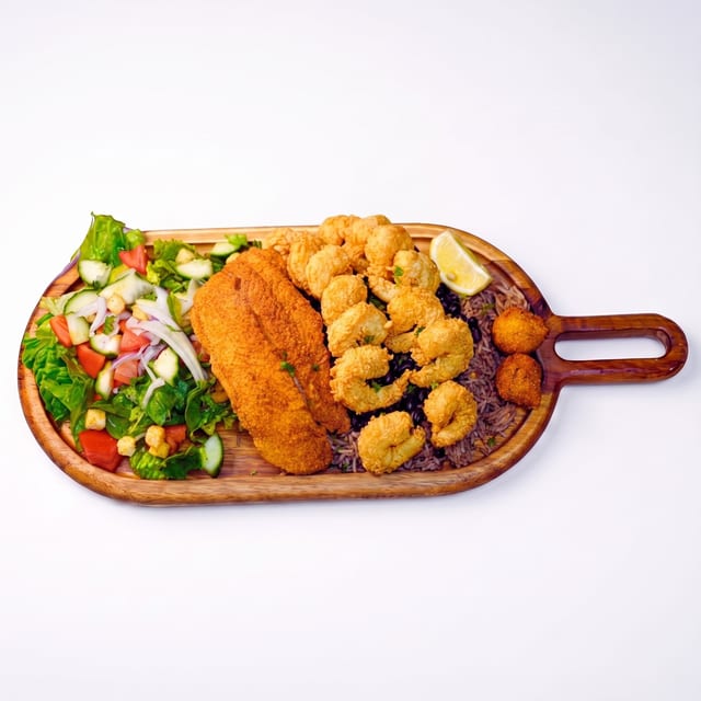 Fish and Shrimp Platter.